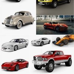 3D model Car 3D Model Bundle Feb 2020