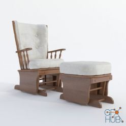 3D model Rocking chair