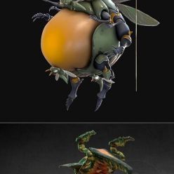 3D model Grand Space Opera Light Age - Big Buggus and Starship Troopers - Main Bug Animation – 3D Print