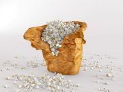 3D model Popcorn in paper bag