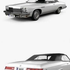 3D model Buick LeSabre convertible 1975 car