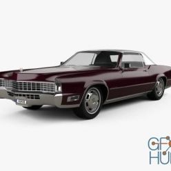 3D model Cadillac Eldorado Fleetwood 1968