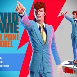 3D model David Bowie – 3D Print