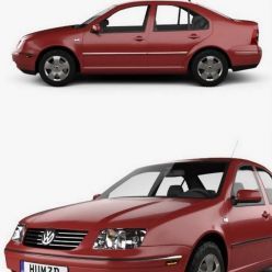 3D model Volkswagen Jetta Sedan 2003