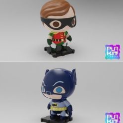 3D model Classic Batman & Robin (60s TV Version) – 3D Print