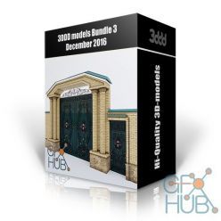 3D model 3DDD models – Bundle 3 December 2016