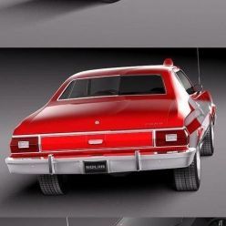 3D model Ford Gran Torino 1975 Starsky n Hutch HQ