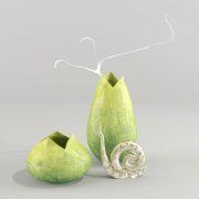3D model Figurine cochlea and vases
