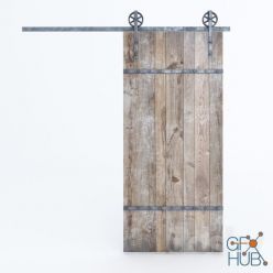 3D model Aspen Barn Door