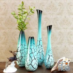3D model Decorative set with a baby deer