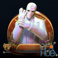 3D model Moon Knight Bust V1-2 – 3D Print