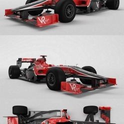 3D model Virgin Formula-1 Bolide