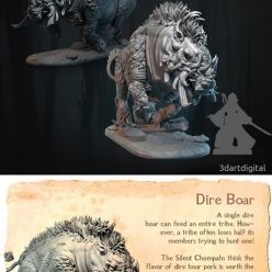 3D model Dire Boar – 3D Print