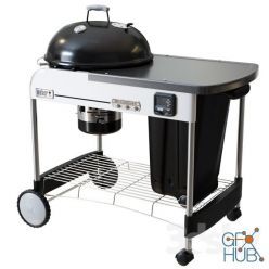 3D model Weber Performer Deluxe Charcoal Grill