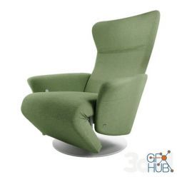 3D model Rolf Benz 5700 Armchair