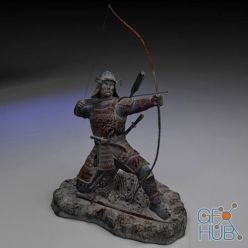 3D model Chinese bowman PBR