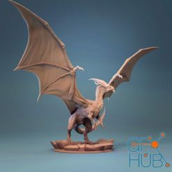 3D model Elder White Dragon