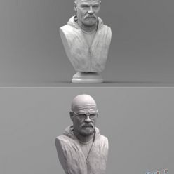 3D model Walter White Bust – Breaking Bad – 3D Print