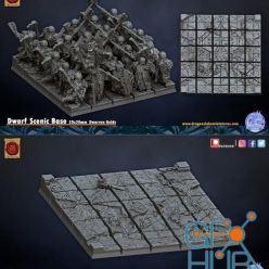 3D model Dragon's Lake Miniaturas - Scenic Bases Dwarven Holds – 3D Print