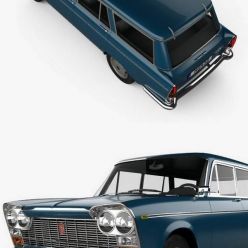 3D model Hum 3D Fiat 2300 Familiare 1963