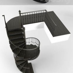 3D model Spiral staircase