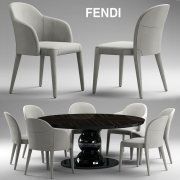 3D model Furniture set Fendi Casa Audrey