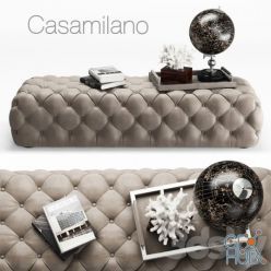 3D model Casamilano Hyatt Ottoman 160