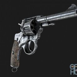 3D model Revolver Nagant M1895 PBR
