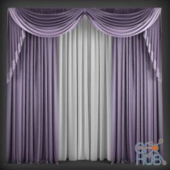 3D model Classic curtains 162 (max, fbx)