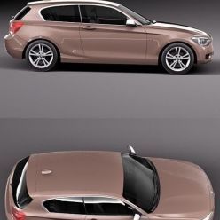 3D model BMW 1 3door 2013