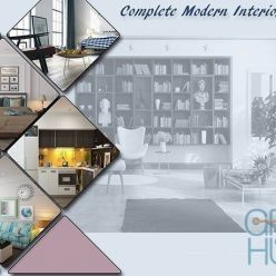 3D model Сomplete Modern Interior 3D-Scenes Bundle