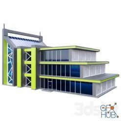 3D model Shopping center