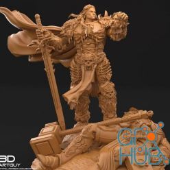 3D model Betrayer King Pose One – 3D Print