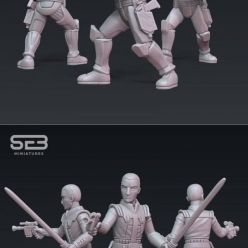 3D model Clone Mortar Trooper – 3D Print
