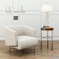 3D model KELLY WEARSTLER BIJOUX LOUNGE CHAIR