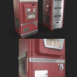 3D model Retro Futuristic Soda Machine