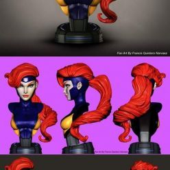 3D model Campbells Jean Grey Bust – 3D Print