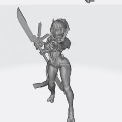 3D model Armed half girl – 3D Print