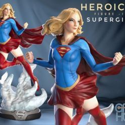 3D model Supergirl