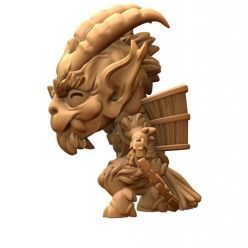 3D model Krampus Chibi Miniature – 3D Print