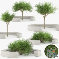 3D model Tree Bench COMU BY VORA ARQUITECTURA