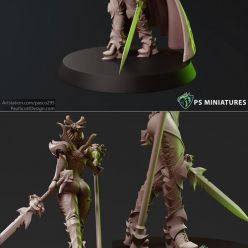 3D model Drow Sorceress Elite Pose 2 – 3D Print