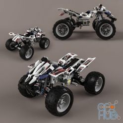 3D model Toy 8262 Quad-Bike by Lego
