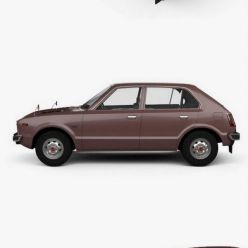 3D model Honda Civic 4-door 1976