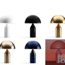 3D model Atollo Table Lamp by Oluce