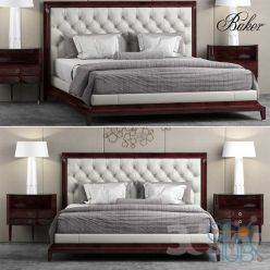 3D model Bed baker MODERNE PLATFORM BED Hi-Poly