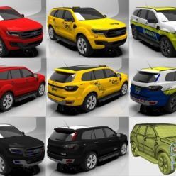 3D model CGTrader – Sport taxi police 3D models