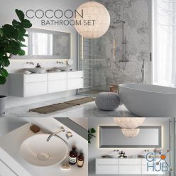 3D model COCOON Bathroom Set
