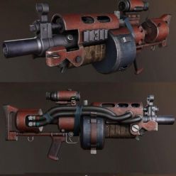 3D model Incendiary Rifle PBR