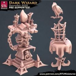 3D model STL Miniatures - Dark Wizard Set – 3D Print